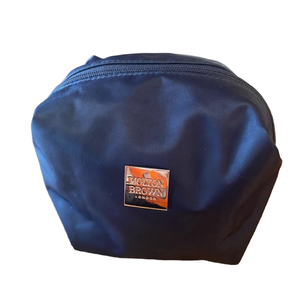 Molton Brown London navy nylon Cosmetics / Toiletry case